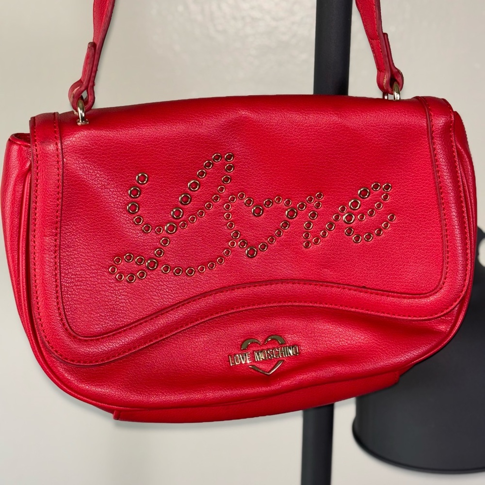 LOVE MOSCHINO Authentic bag, color red